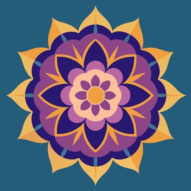 un diseño colorido con un diseño de flores en él