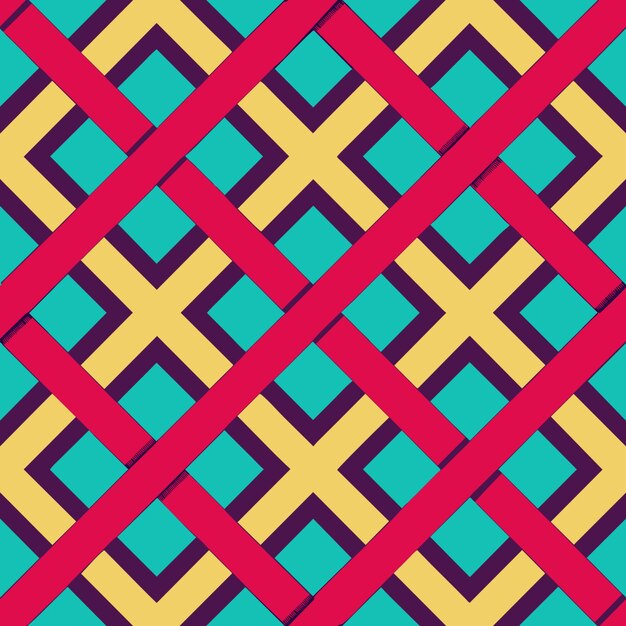 un diseño colorido con un diseño en el medio