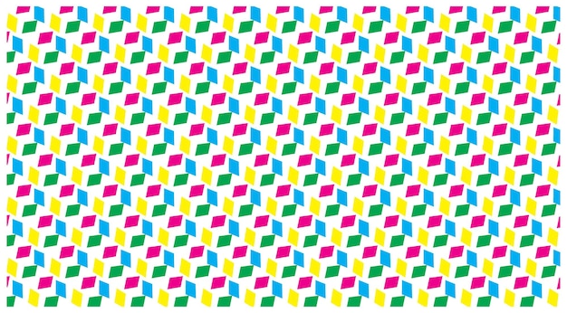 un diseño colorido con un fondo colorido de cuadrados
