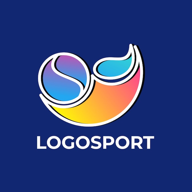 Diseño colorido del logo deportivo