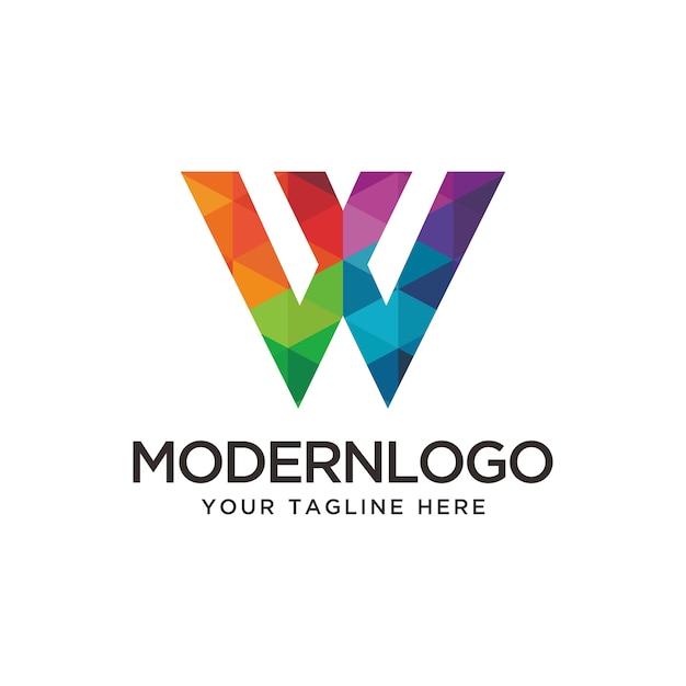 Diseño colorido de logo