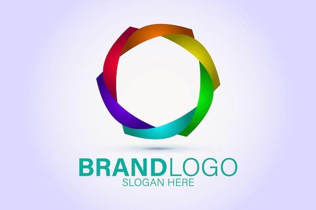 Diseño colorido de logo