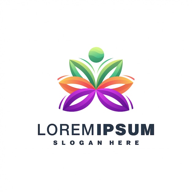 Diseño colorido de logo