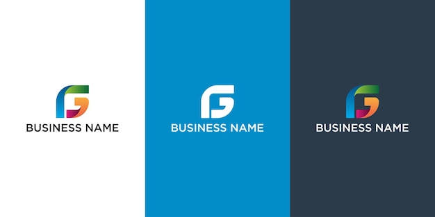 Diseño colorido del logotipo de la letra G
