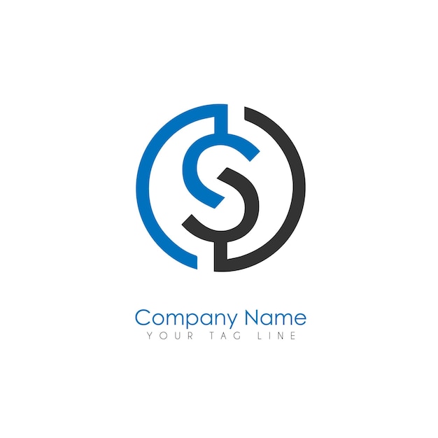 Diseño colorido del logotipo de la letra S con archivo eps