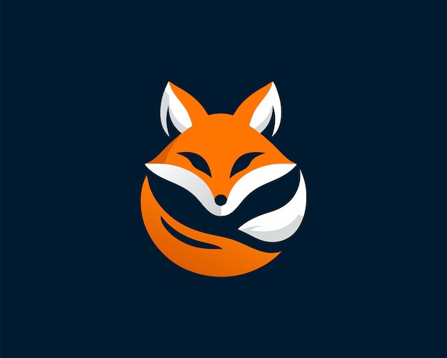 Diseño colorido del logotipo del zorro