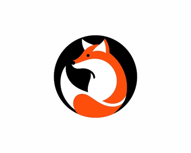 Diseño colorido del logotipo del zorro