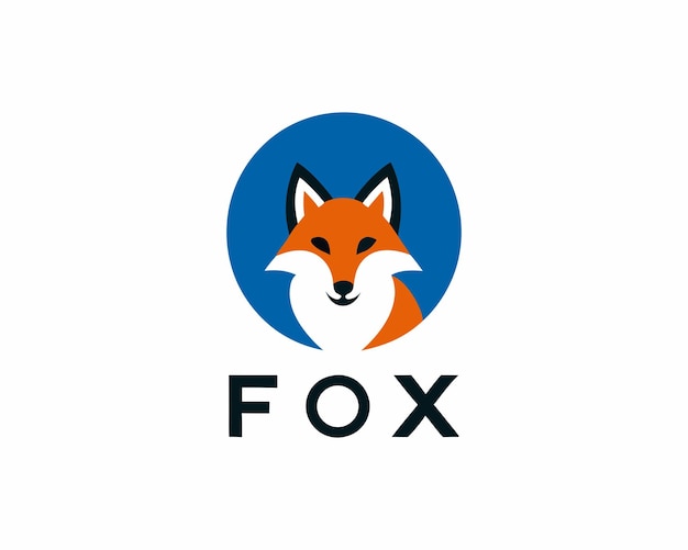 Diseño colorido del logotipo del zorro