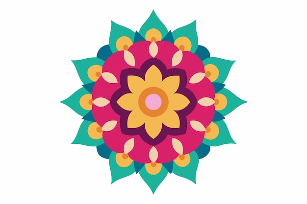 El diseño colorido de Mandala