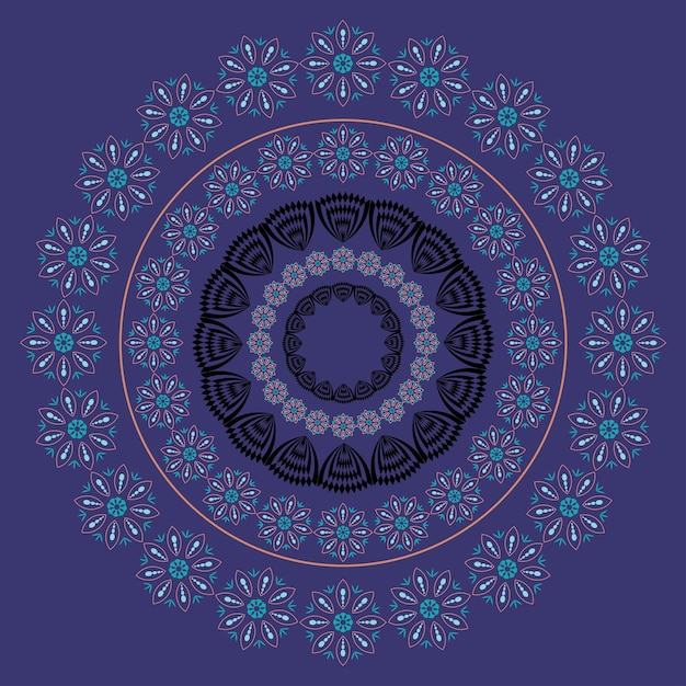 Vector diseño colorido de la mandala