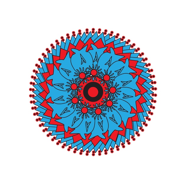 Diseño colorido de la mandala