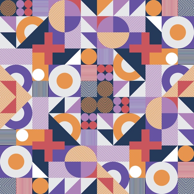 un diseño colorido con muchos colores diferentes
