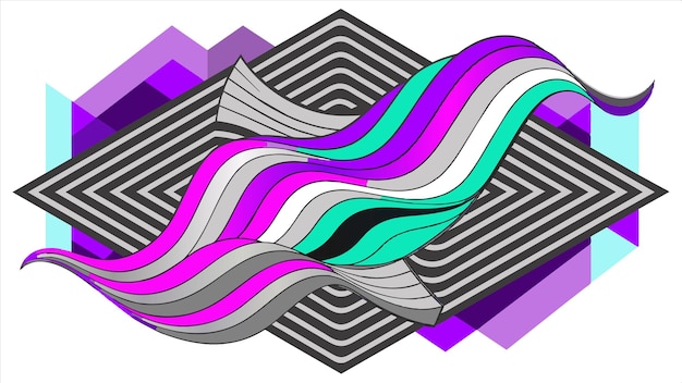 un diseño colorido para un nuevo proyecto de arte