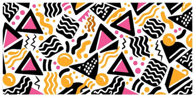 un diseño colorido con la palabra geométrica en él