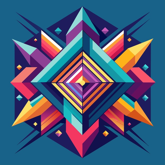 un diseño colorido con la palabra zigzag en él