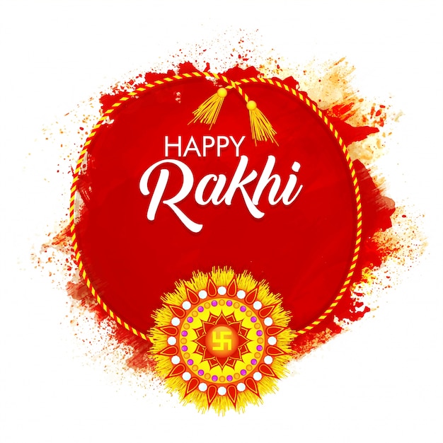 Diseño colorido de rakhi para raksha feliz bandhan.