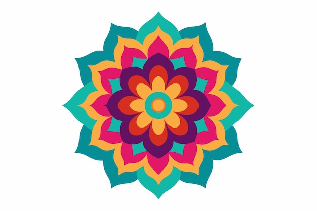 un diseño colorido sobre un fondo blanco