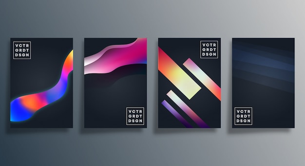 Diseño colorido de textura degradada para papel tapiz, volante, cartel, portada de folleto, fondo, tarjeta, tipografía u otros productos de impresión. Ilustración vectorial