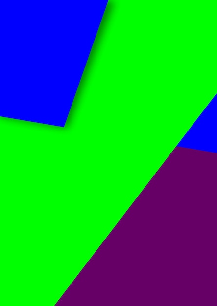 un diseño colorido con una x azul y verde en la parte superior