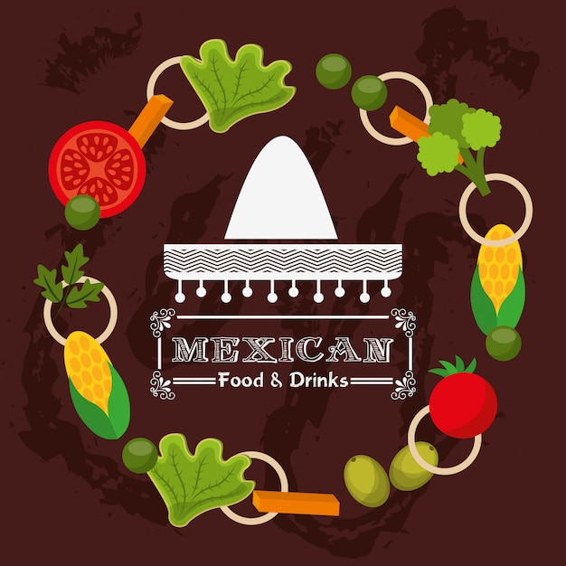 Diseño de comida mexicana