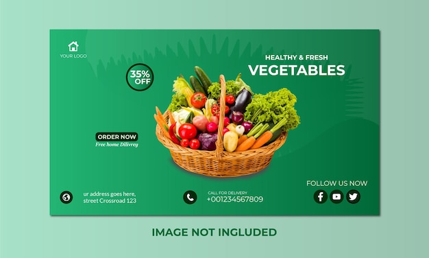 diseño de comida rápida plantilla de publicación en redes sociales