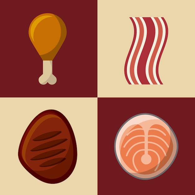 Vector diseño de comida rápida