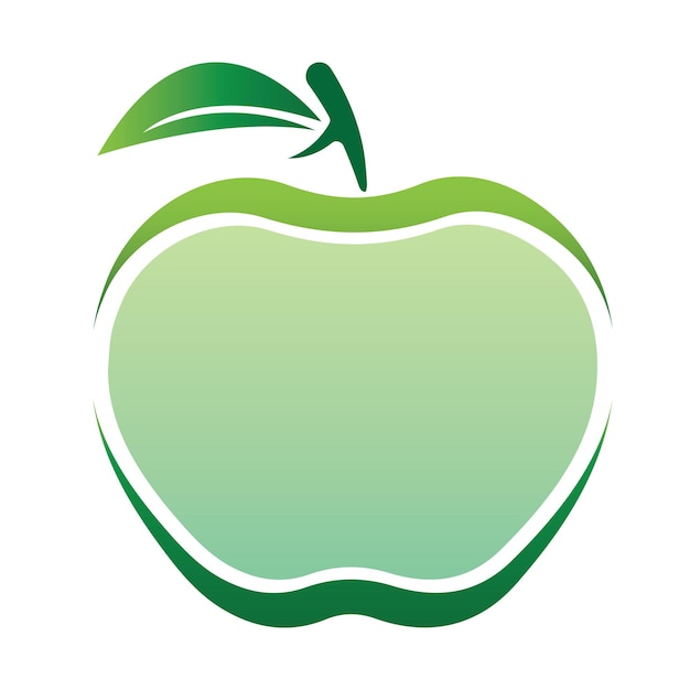 Diseño de comida saludable de fruta de logotipo de ApplePlantilla de vector de inspiración de diseño de logotipo de Apple