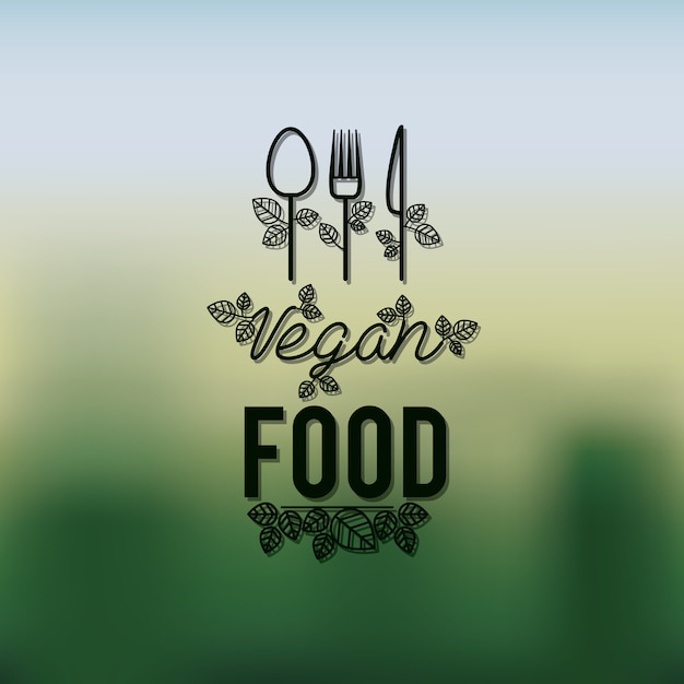 Vector diseño de comida vegetariana