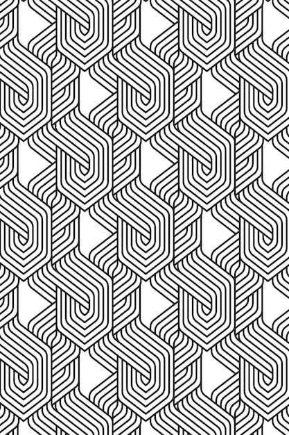 Diseño complejo de fondo geométrico negro