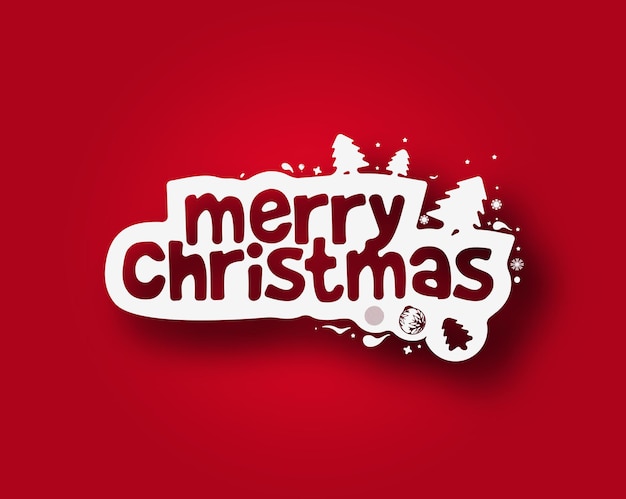 Diseño de composición de mensajes de texto de Navidad.