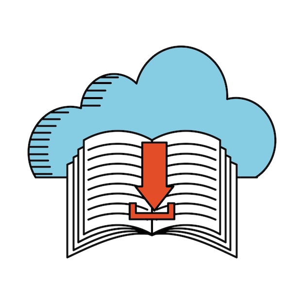 diseño de computación en la nube, gráfico de vector ilustración eps10