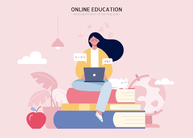 Diseño de concepto de aprendizaje electrónico