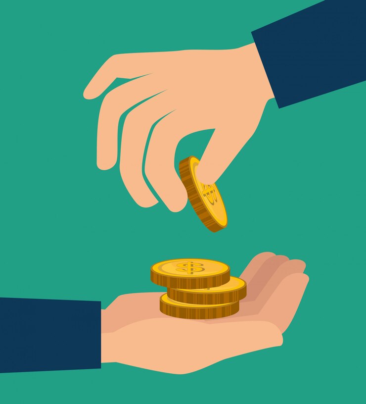 Vector diseño de concepto de dinero