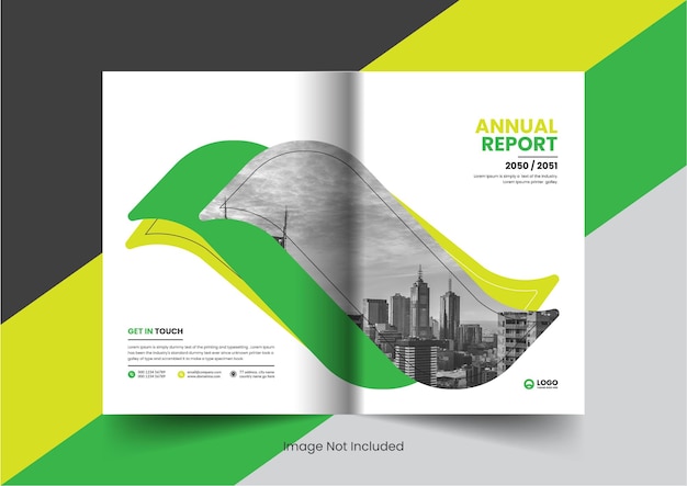 Diseño de concepto de diseño de página de portada de propuesta de folleto de informe anual de folleto de perfil de empresa corporativa