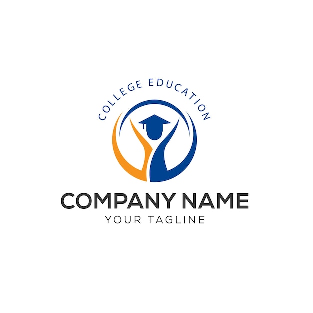 Diseño de concepto de educación internacional Plantilla de vector de logotipo de icono de globo de educación