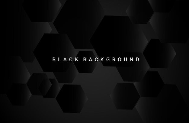 Diseño de concepto de espacio oscuro fondo geométrico negro