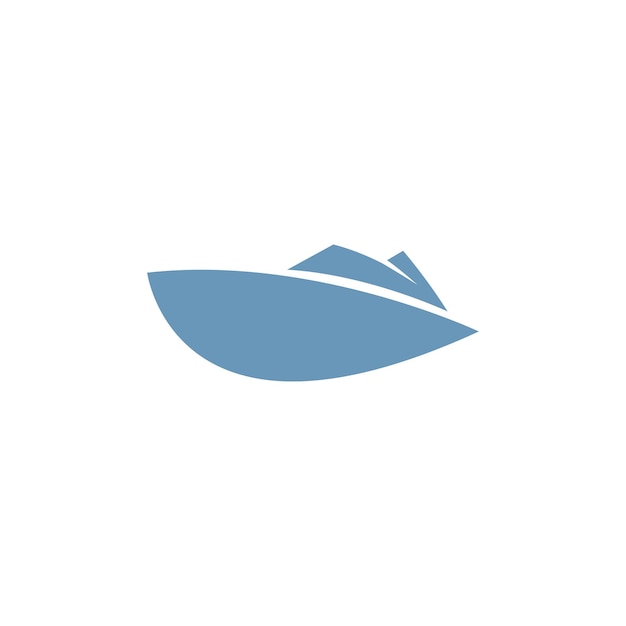 Diseño de concepto de icono de logotipo de barco