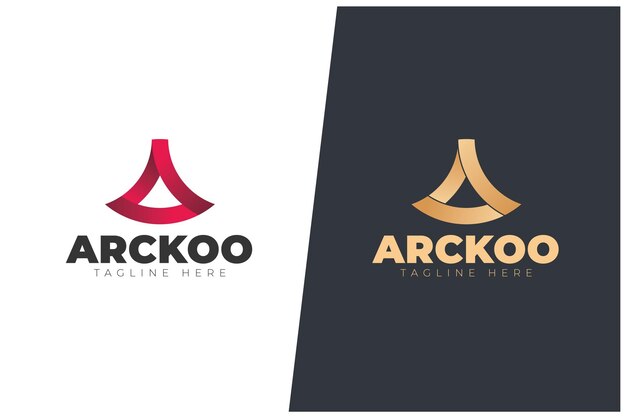 Un diseño de concepto de logotipo de monograma de vector de letra