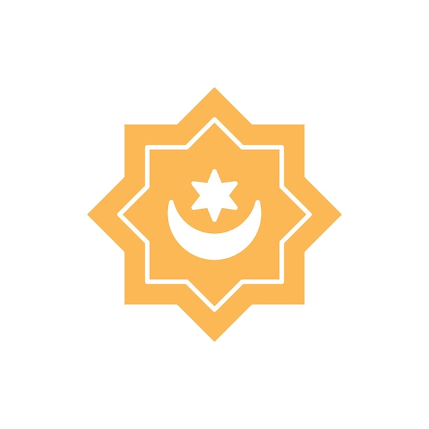 diseño de concepto de logotipo de ornamento islámico