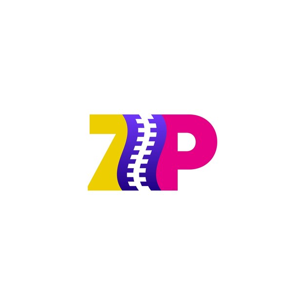 Diseño de concepto de logotipo de seguridad Zip