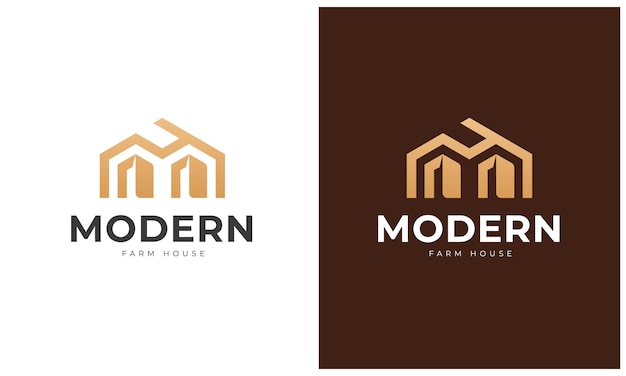 Diseño de concepto de logotipo de vector de casa para renovación de bienes raíces Estructura y arquitectura modernas