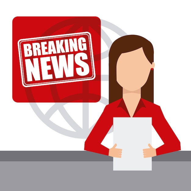 diseño de concepto de noticias, gráfico de vector ilustración eps10
