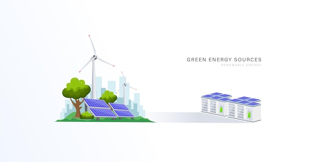 Diseño de concepto de planta de energía verde para un desarrollo sostenible respetuoso con la ecología y un medio ambiente limpio