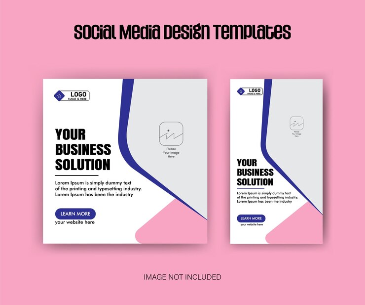 diseño de concepto de plantillas de anuncios de redes sociales