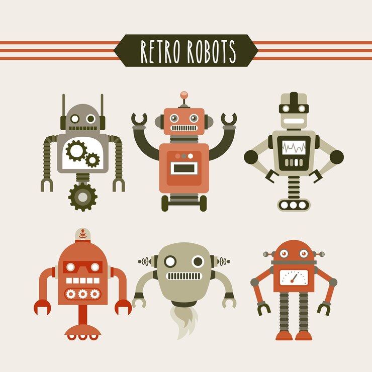 Vector diseño de concepto de robot