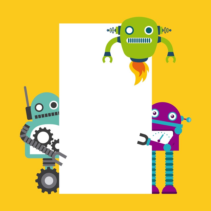 Vector diseño de concepto de robot