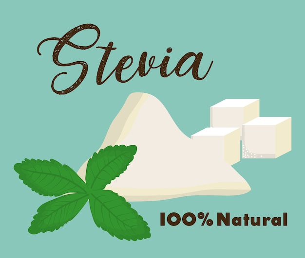 Diseño de concepto de stevia