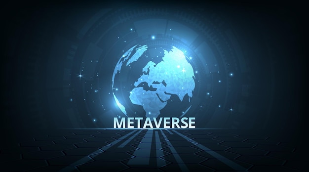 Diseño de concepto de tecnología de metaverso