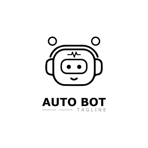 Diseño de concepto de vector de icono de robot