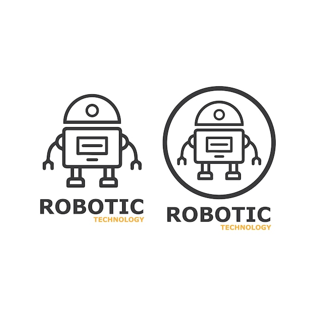 Diseño de concepto de vector de icono de robot